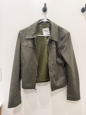 Abercrombie Faux Leather Jacket